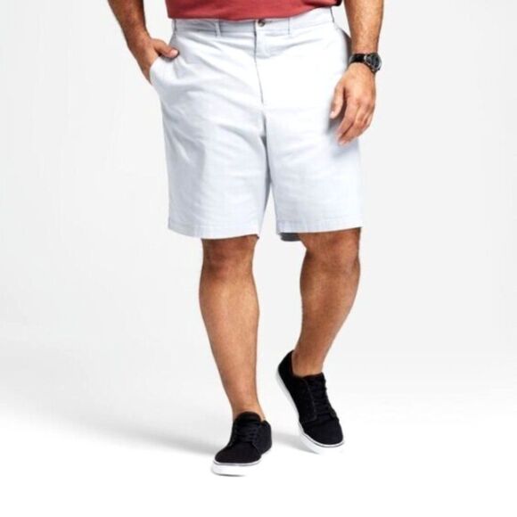 Men's Flat-Front Linden Shorts (Size 38 / 10" Inseam) "LIGHT GRAY" ~ NEW!!! - Picture 1 of 7